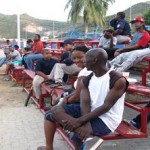 Spectators enjoying the game on Saturday afternoon. 