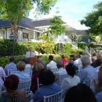 U.S. Consul General James Moore addresses the audience